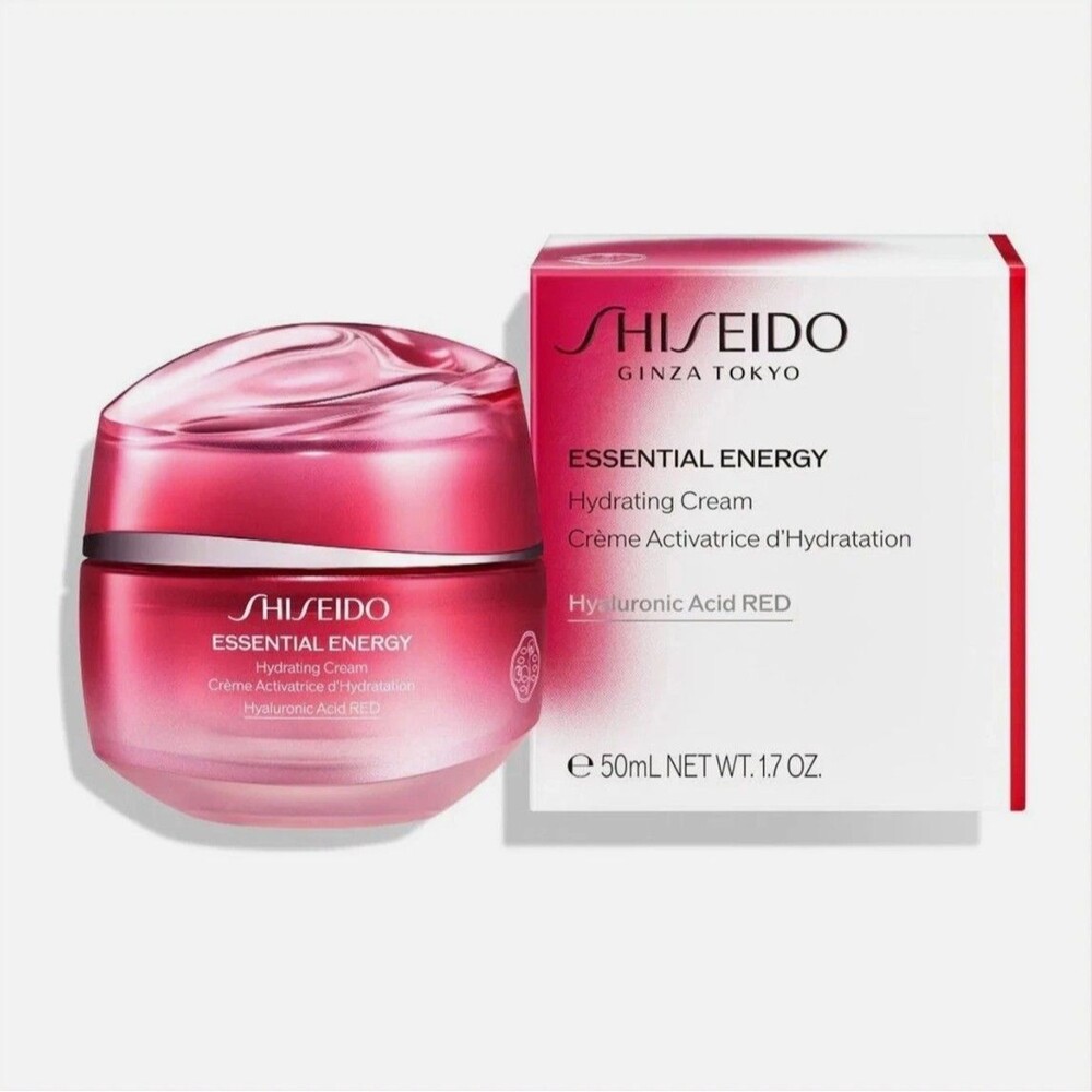 SHISEIDO Essential Energy Hydrating Cream 1.7 oz 50ml Hyaluronic Acid NEW NIB